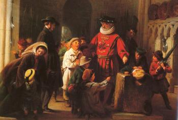 Henry Nelson O'Neil : Children at the Tower